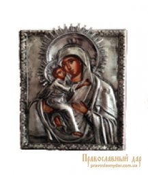 Икона Пресвятая Богородица Владимирская 14x18 см Греция - фото
