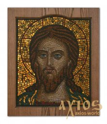Икона из мозаики Господь Вседержитель, 33х35 см - фото