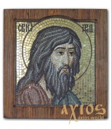 Икона из мозаики Иоанн Креститель, 33х35 см - фото
