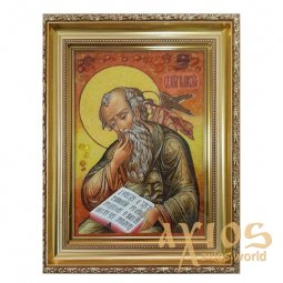 Янтарная икона Святой Евангелист Иоанн Богослов 20x30 см - фото
