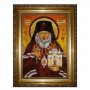 Янтарная икона Святой Архиепископ Сан-Францисский и Шанхайский Иоанн 20x30 см
