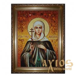 Янтарная икона Святая мученица Анастасия Римская 20x30 см - фото