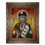 Янтарная икона Святой Ярослав Муромский 20x30 см