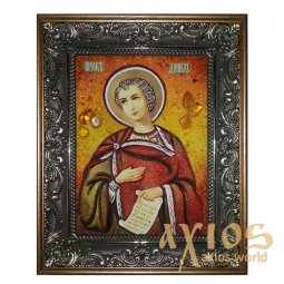 Янтарная икона Святой пророк Даниил 20x30 см - фото