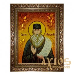 Янтарная икона Преподобный Максим Грек 20x30 см - фото
