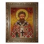 Янтарная икона Святитель Дионисий 20x30 см