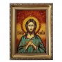 Янтарная икона Святой Алексей Человек Божий 20x30 см