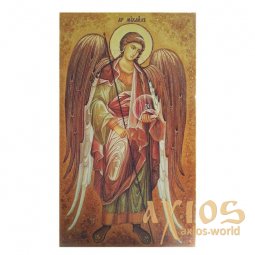 Янтарная икона Святой Архангел Михаил 20x30 см - фото