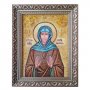 Янтарная икона Святая преподобная Кира Берийская 20x30 см