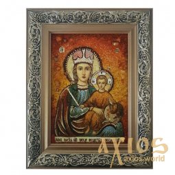 Янтарная икона Пресвятая Богородица Прежде Рождества 20x30 см - фото