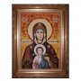 Янтарная икона Пресвятая Богородица Услышательница 20x30 см