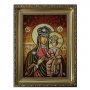 Янтарная икона Пресвятая Богородица Озерянская 20x30 см