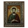Янтарная икона Святой Апостол Иаков Алфеев 20x30 см