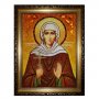 Янтарная икона Святая блаженная Ксения Петербургская 20x30 см