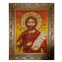 Янтарная икона Святой мученик Назарий Римлянин 20x30 см
