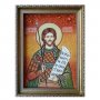 Янтарная икона Святой мученик Гордий 20x30 см