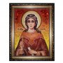 Янтарная икона Святая мученица Любовь 20x30 см