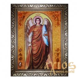 Янтарная икона Святой Архангел Михаил 20x30 см - фото