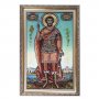 Янтарная икона Святой мученик Виктор 20x30 см