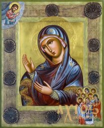 Икона Пресвятая Богородица Целительница 30х37,5 см - фото