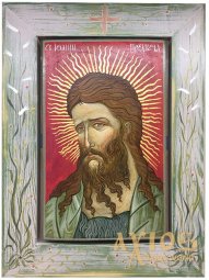 Писаная икона Иоанн Предтеча, 33х24 см - фото