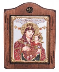 Икона Божья Матерь Вифлеемская №2, Итальянский оклад, эмали, 13х17 см - фото