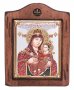 Икона Божья Матерь Вифлеемская №2, Итальянский оклад, эмали, 13х17 см