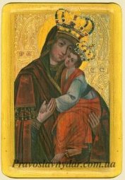 Икона Креховская (Верхратская) Богородица XVII век - фото