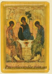 Икона Пресвятая Троица, Андрей Рублев, (XV век) - фото