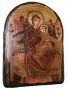 Икона под старину Пресвятая Богородица Всецарица арка 17х23 см