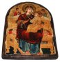 Икона под старину Пресвятая Богородица Всецарица 17х23 см арка