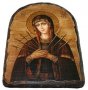 Икона под старину Пресвятая Богородица Семистрельная 17х23 см арка