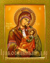 Писаная икона Богородица «Утоли моя печали» - фото