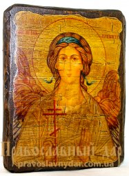Икона под старину Святой Ангел-Хранитель 7x9 см - фото