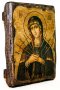 Икона под старину Пресвятая Богородица Семистрельная 7x9 см