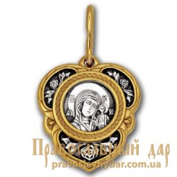 Образок «Казанская икона Божией Матери. Хризма» - фото