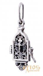 Подвеска «Мощевик», серебро 925, с чернением, 35х10 см, О 131508 - фото