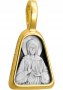 Образ «Св. Матрона», серебро 925°, с позолотой