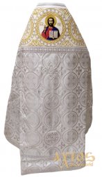 Облачение иерейское, комбинированное, парча, плечи вышиты на бархате, ткань "киевский крест" - фото