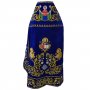 Облачение иерейское, вышитое на синем бархате, вышитая икона «Покров пресвятой Богородицы», вышитые иконы святых