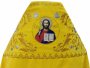 Облачение иерейское, желтый бархат, вышитая икона Спасителя, иконы Святых