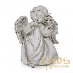 Ангел античный стоячий с птицей - фото